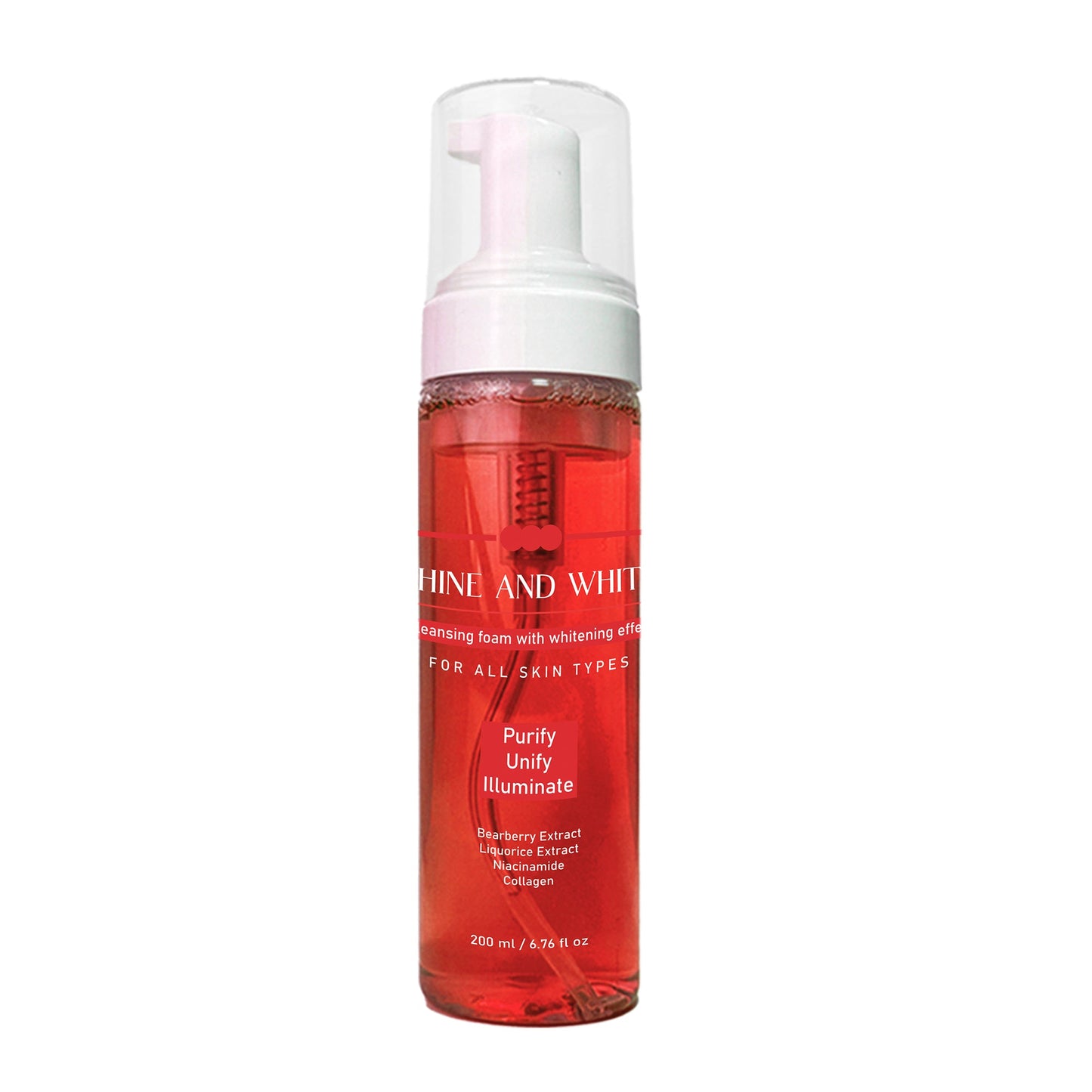 Shine and White Foam Cleanser 200 ml